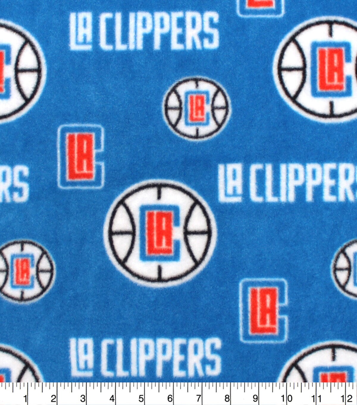 Los Angeles Clippers Fleece Fabric Allover