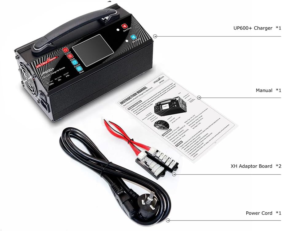 UAV Ultra Power 2-6S Drone Battery Charger UP600+ 1200W Dual Channel for Drones