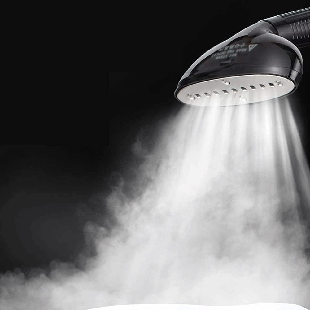 Clothes 2000W Vertical Garment Steamer Double Pole Quick Steam Household Small Hand-Held Steam Iron with Built-In Ironing Board and 1.8 L Water Tank (Gold)