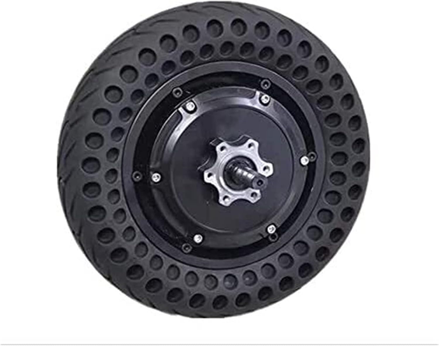 10 Inch Inflatable Tire Scooter Motor Electric Vehicle Motor Brushless DC Motor electric scooter tires Rubber Solid Tire Scooter tires (Color : 48V800W)