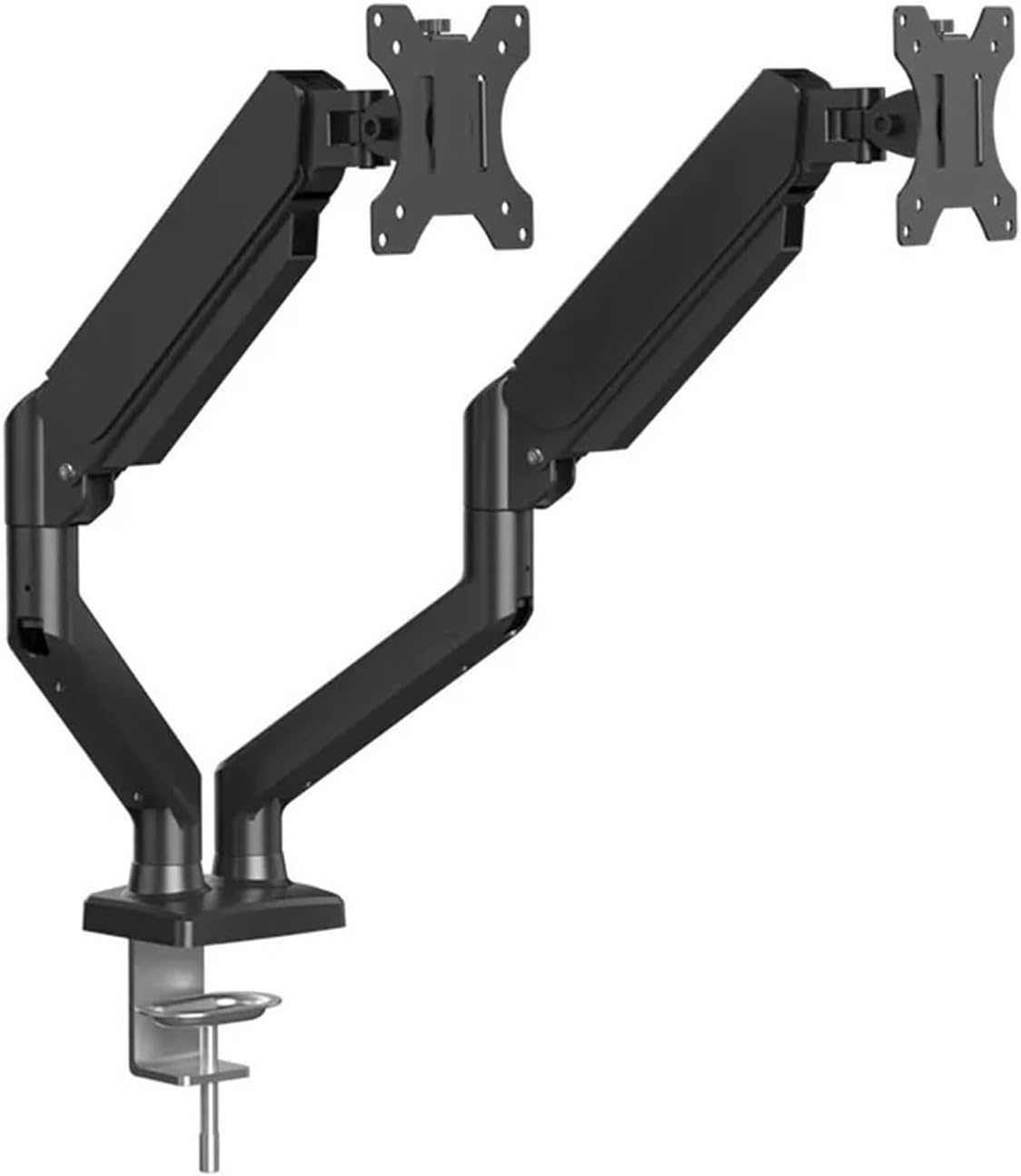 Dual monitor stand, supports up to 32 inches, 19.8 pounds per screen, adjustable monitor stand, 180° rotation, tilt, 360° swivel