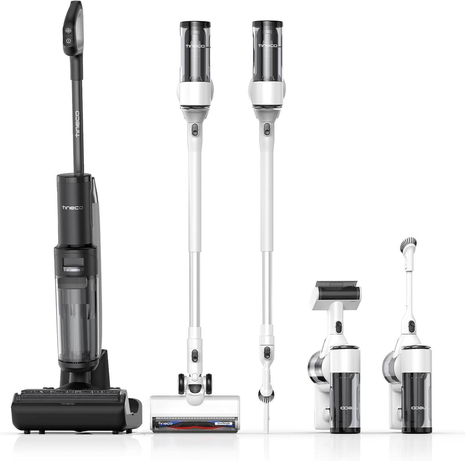 Tineco Floor ONE Switch S7 Wet Dry Vacuum Cleaner, Smart Floor Washer Multi-Function, Self-Cleaning, Extended Battery Lifespan 65Min Runtime, ZeroTangle Brush Dual-Edge Cleaning, Whole-House Cleaning
