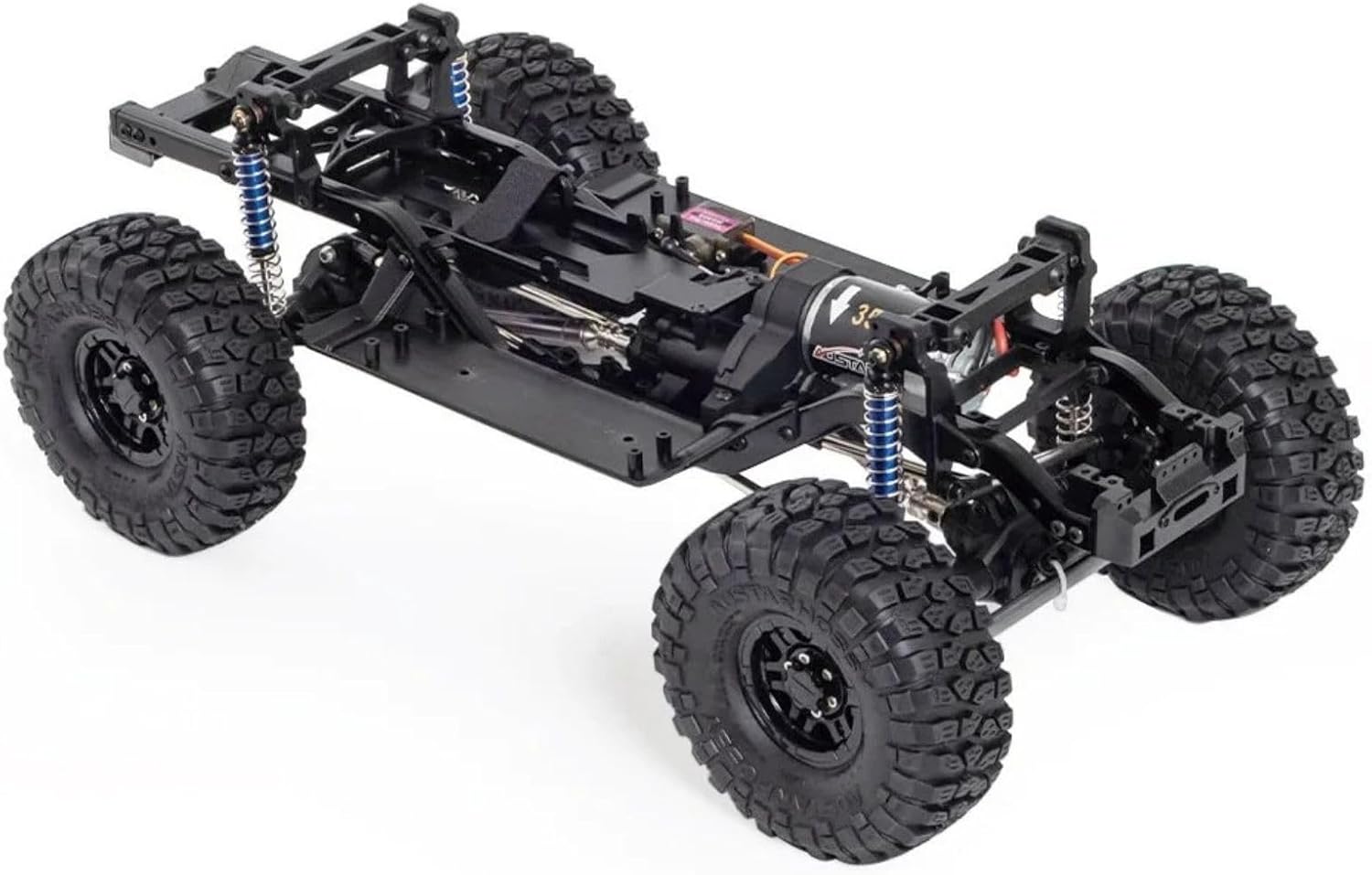313mm Wheelbase RC Crawler Chassis Frame Builders Kit with 2-Speed Transmission 35T 550 Motor for TRX4 D90 DIY Upgrade (Chassis with Wheels)