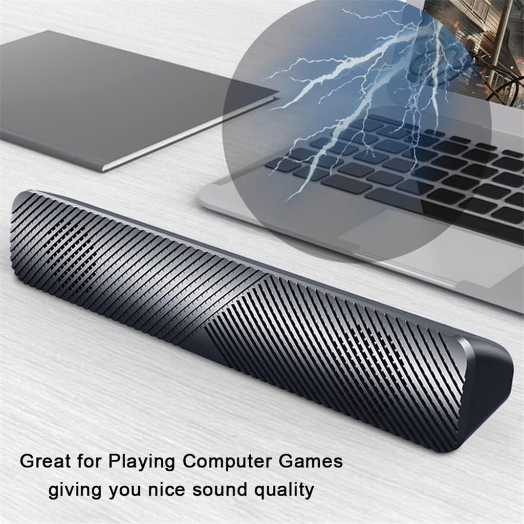 Portable Speaker Bar Computer Speaker 4D Stereo HiFi Sound Wired Computer Sound Bar USB Powered Soundbar Speaker for PC TV