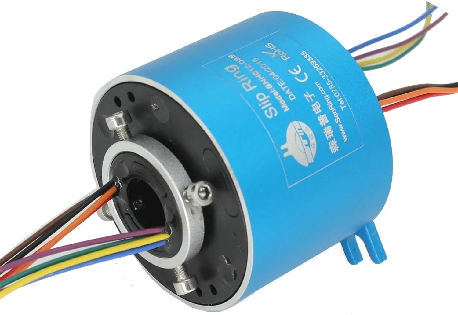 Electrical Motor Rotary Joint 8 Wires/Circuits 10A with bore Size 12.7mm of Through Hole Slip Ring