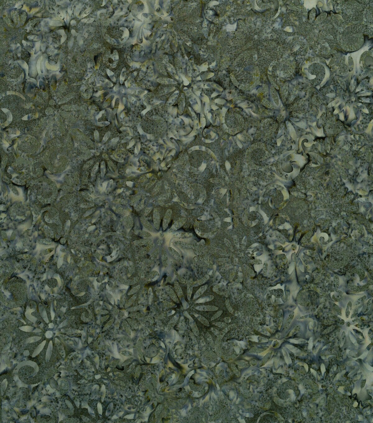 Green Steel Mirage Batik Cotton Fabric