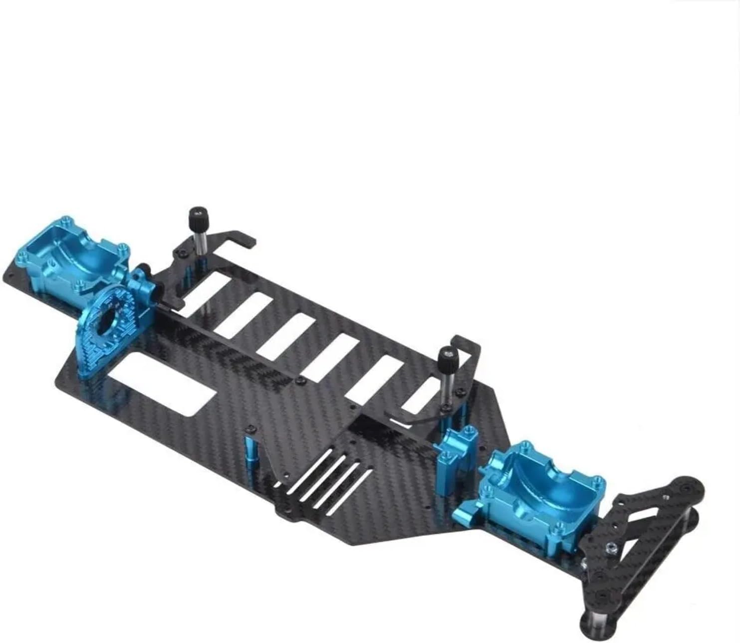 RC Car Frame Parts For Tamiya For TT02 TT02D TT-02R TT-02S TT-02SR 1/10 Chassis Carbon Lower W/Diff Case Rc Car Upgrade Accessories Replacement