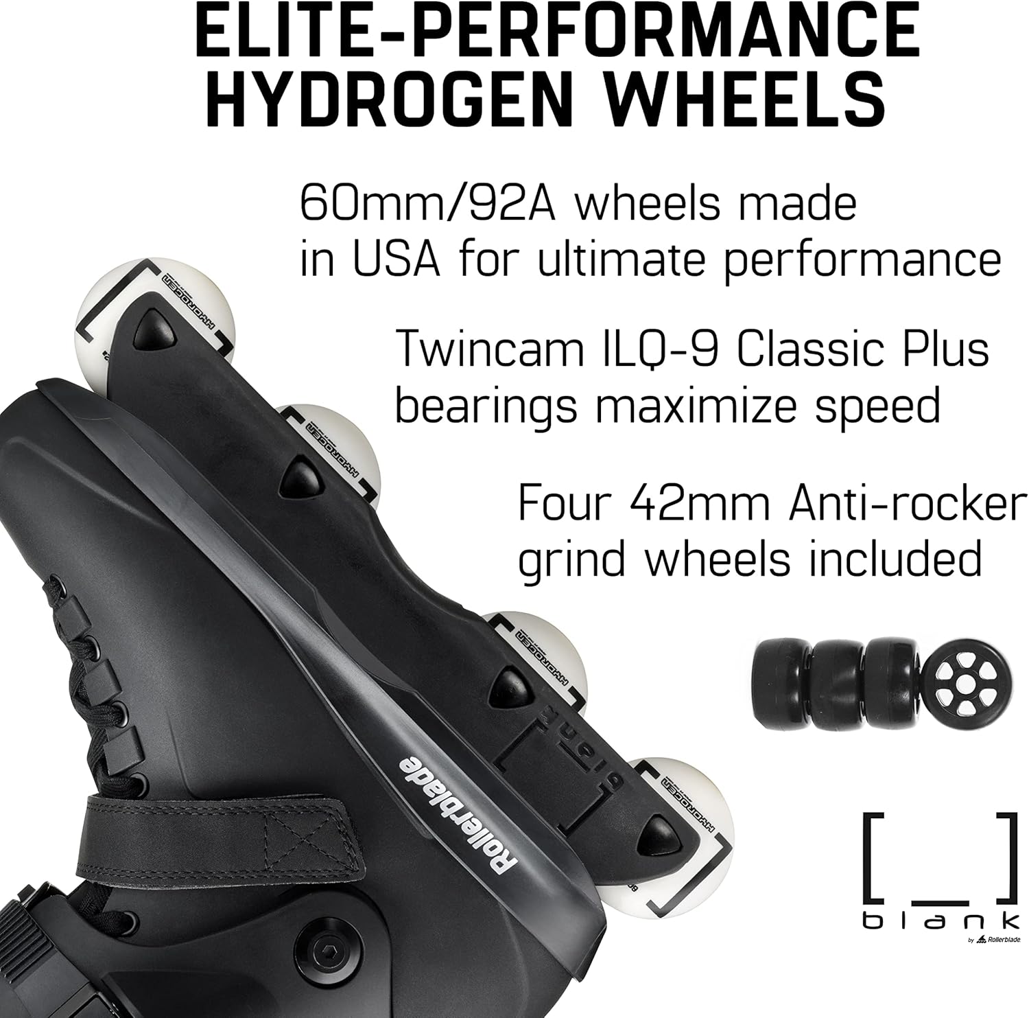 Rollerblade Blank Unisex Adult Fitness Inline Skate