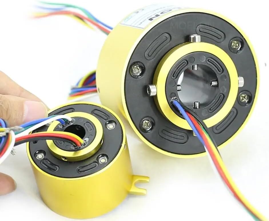 Through bore slipring Slip Ring with Hole Hole Diameter25.4mmxOD86mm 6 Wires 10A Electric Slip Ring MT2586