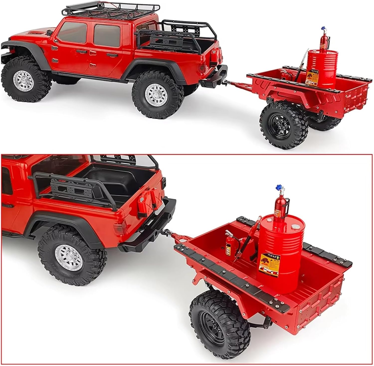 RC Car Accessories Compatible with Axial for SCX10 90046 TRX4 TRX6 for Redcat DIY Upgrade Parts Metal for Leaf for Spring Trailer Car 1/10 RC Crawler Car