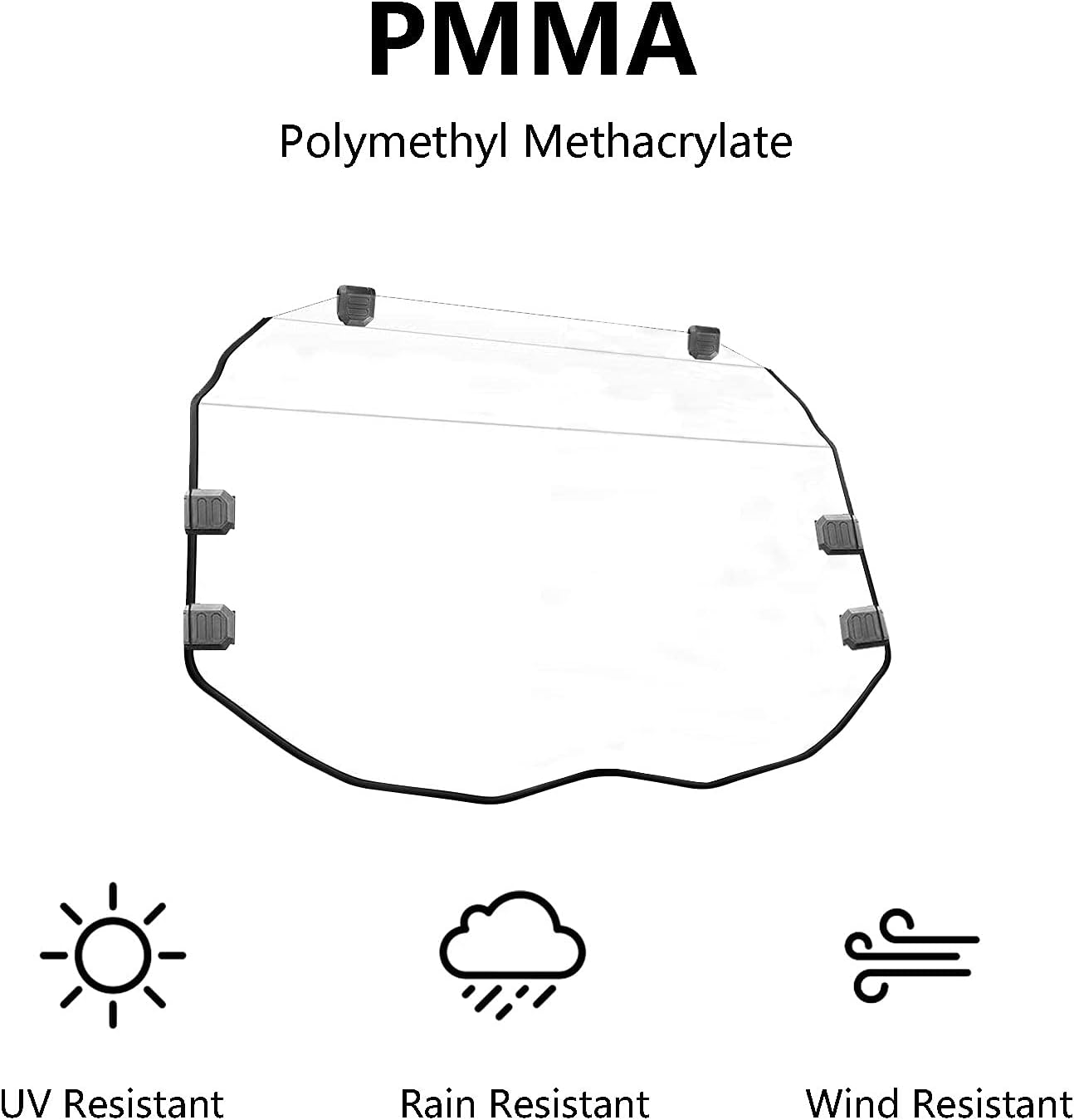 Full Windshield Scratch Resistant Compatible with 2017-2021 Can-Am Maverick X3 900 MAX X RS MR Turbo R