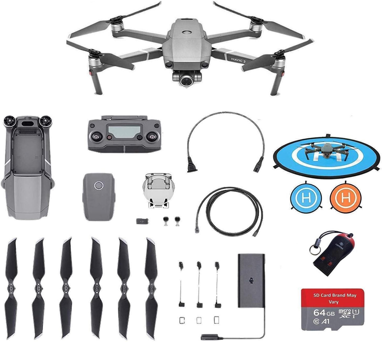 DJI Mavic 2 Zoom Drone Quadcopter 12MP 2X 24-48mm Optical Zoom 1/2.3