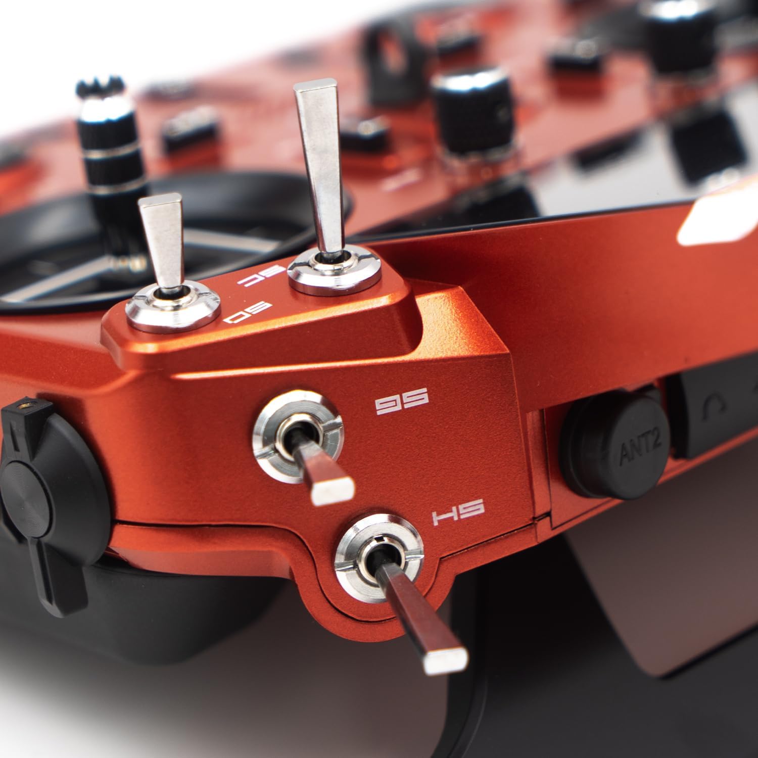 FrSky Tandem X20R Transmitter – Adjustable Sliders & Metal Trims Reinforced Antenna Handle Haptic Feedback High-Precision Hall Gimbals Dual-Band RF for Professional RC Pilots (Cherry Red)