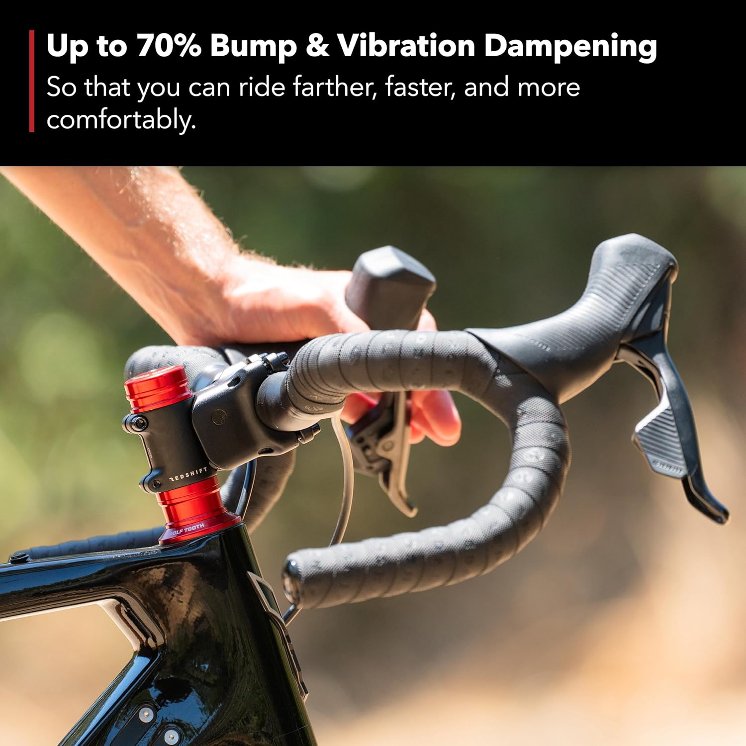 REDSHIFT ShockStop Suspension Stem for Bicycles, Shock-Absorbing Bike Handlebar Stem for Road, Gravel, Hybrid, and E-Bikes