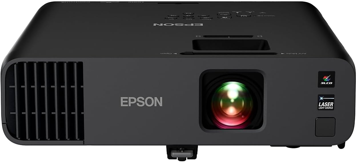 Epson Pro EX10000 3-Chip 3LCD Full HD 1080p, Wireless Laser Projector 4,500 Lumens Equal Color and White Brightness, Miracast, 2 HDMI Ports, Built-in 16W Speaker