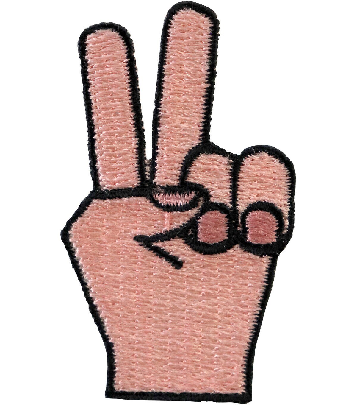 Simplicity 2 Hand With Peace Sign Iron On Patch