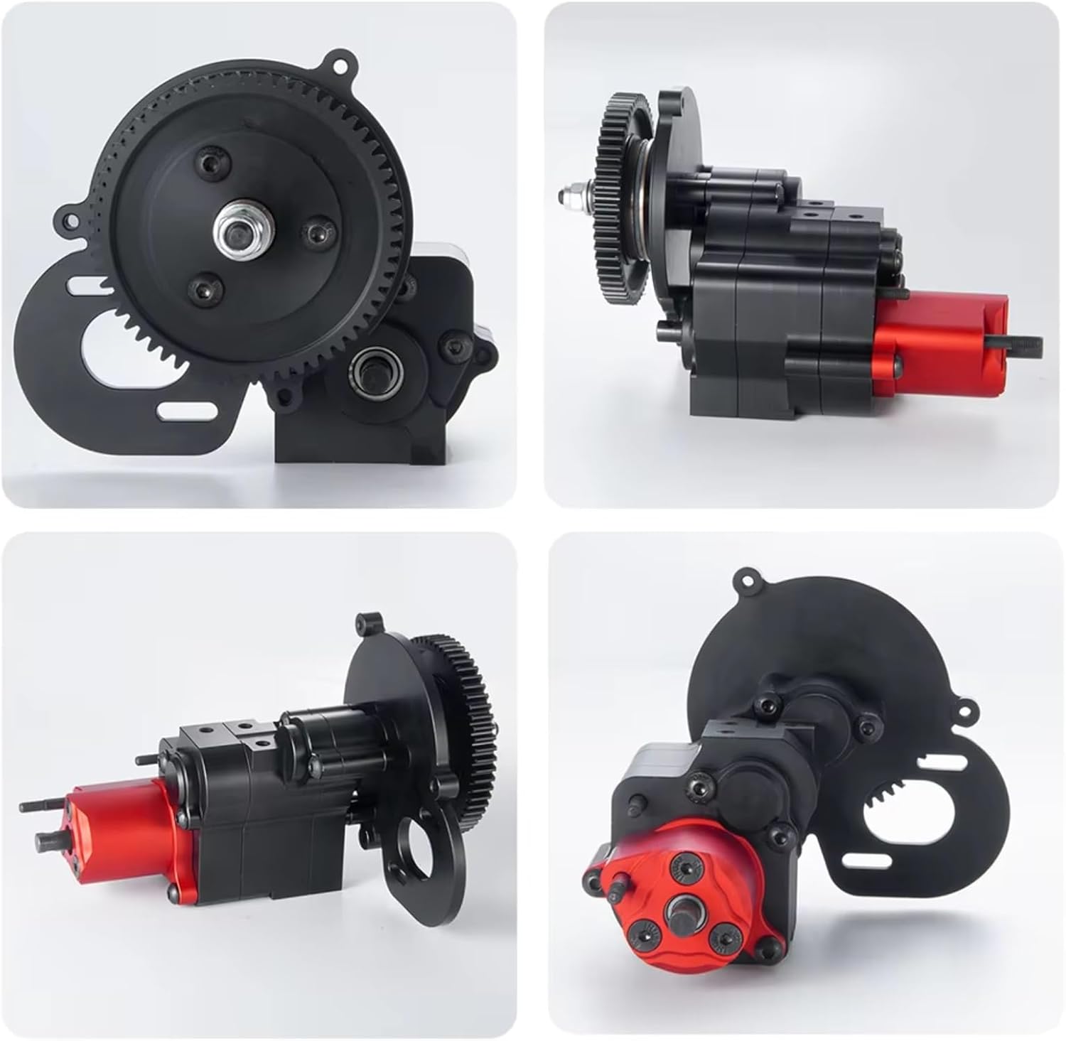 RC Gearboxes For Axial For SCX10 1/10 Metal 2 Speed Complete Transmission Gearbox With Gears RC Crawler Car Upgrade Parts