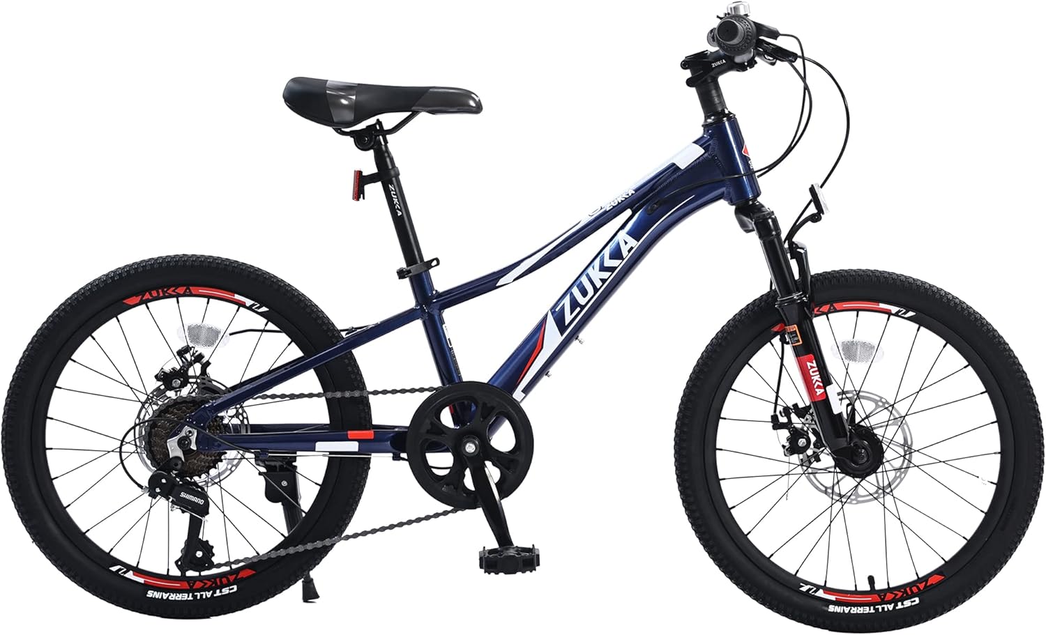20/24 Inch Junior Mountain Bike Kids Mountain Bike, 7 Speed Drivetrain, Disc Brakes Bikes, Boys 24 Inch Kids Bicycles,Titanium(Grey),Multiple Colors