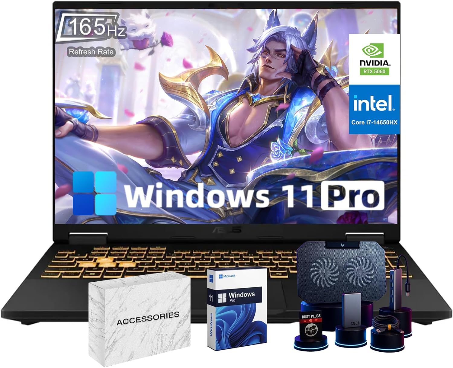 ASUS TUF F16 Gaming Laptop Computer • NVIDIA RTX 5060 8GB GDDR7 • Intel 14th i7(Up to 5.2GHz, 16 Cores) • 16