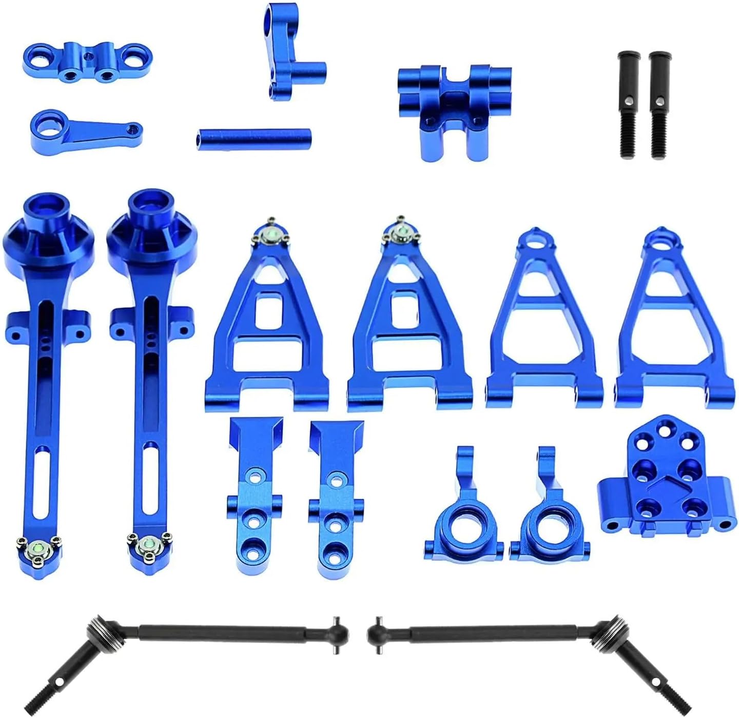 RC Car Parts for 58719 1:10 2WD RC Vehicles Remote Control Car Upgrade Kits Easy to Install Modification Accessories(Blue)