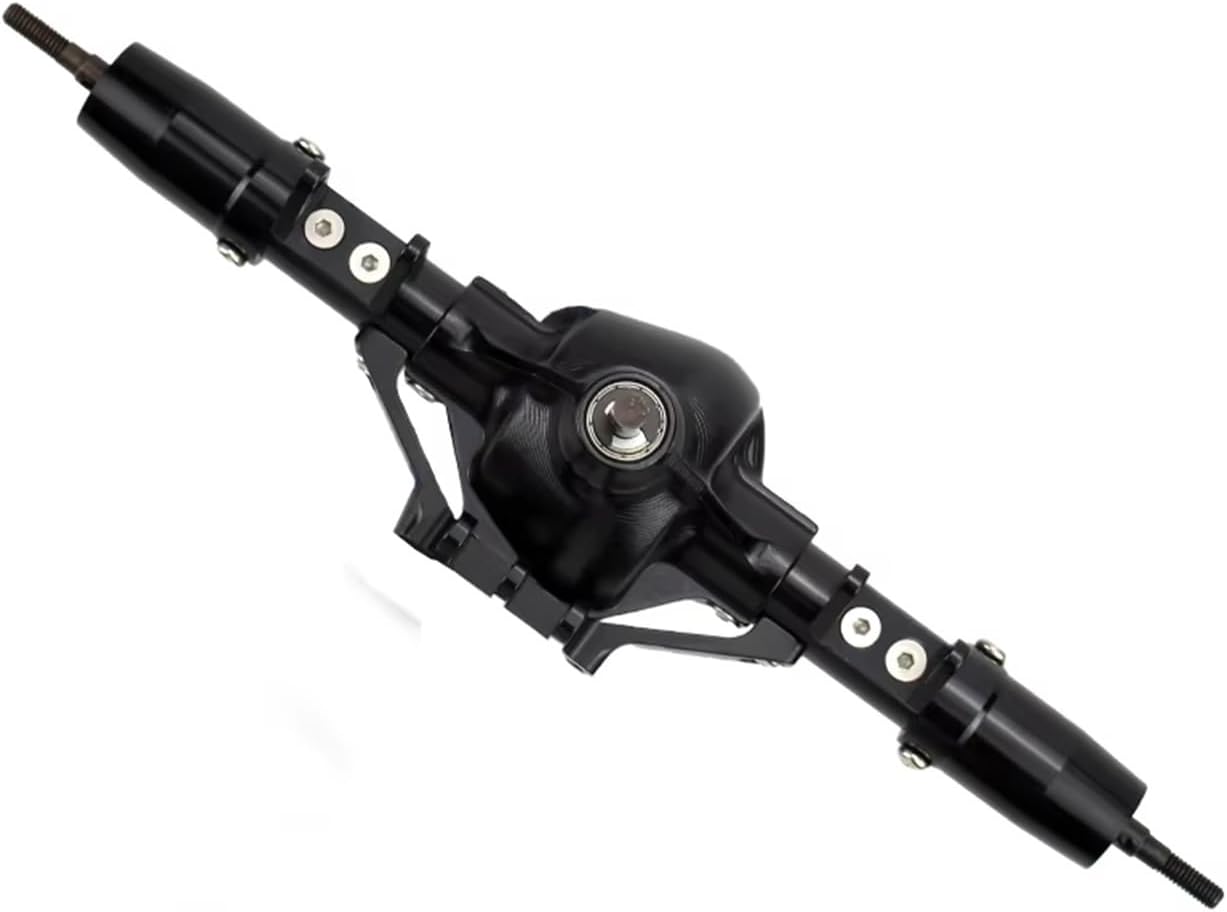 RC Spare Part Compatible with Axial for SCX10 1/10 RC Crawler Car Upgrade Parts CNC Metal RC Car Front Rear Axle Accessories(Rear and Front)