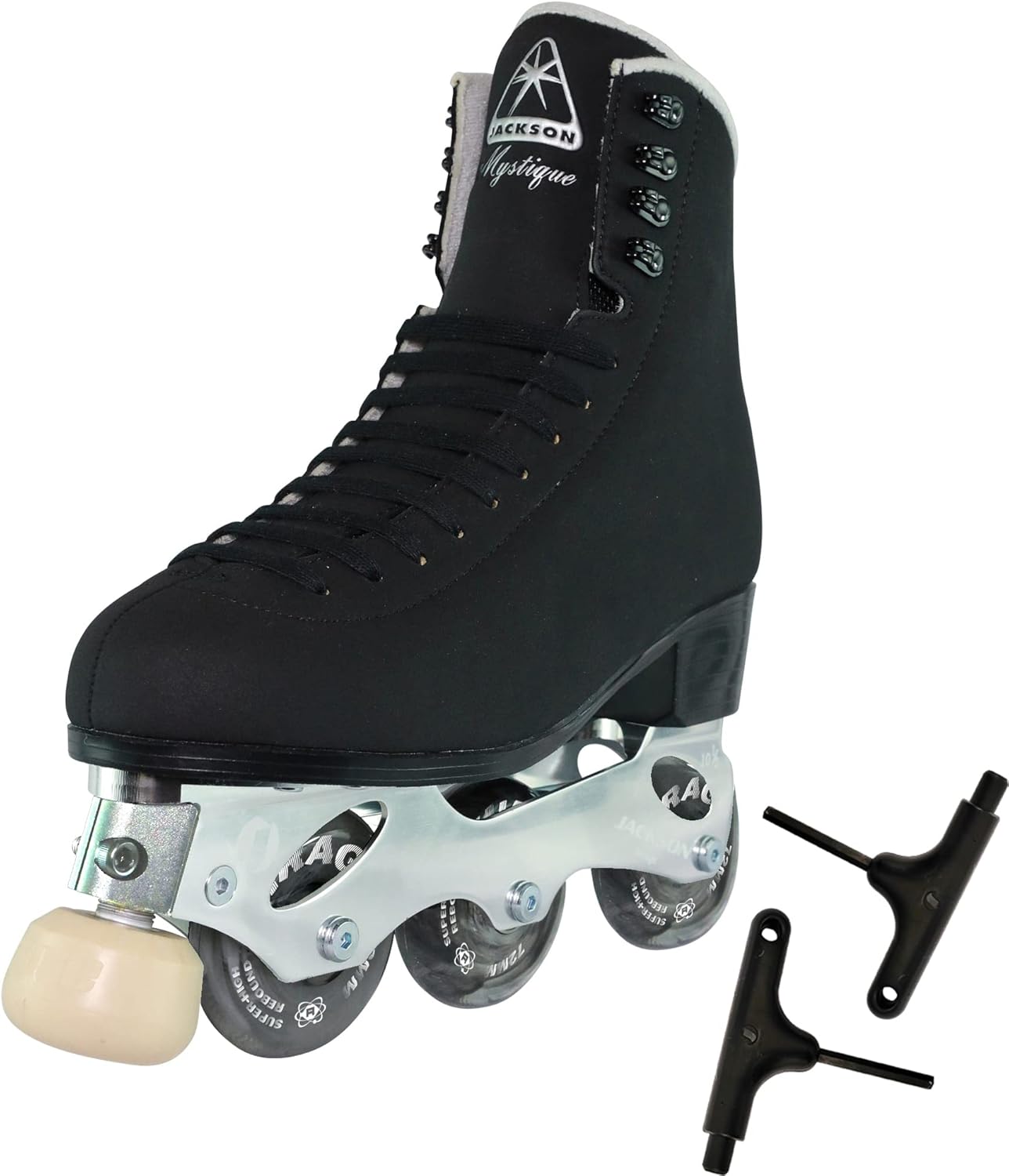 Jackson Utima Men's Black Inline Roller Skates Finesse/Mystique/Freestyle Bundle with Tool JUST LAUNCHED in 2023