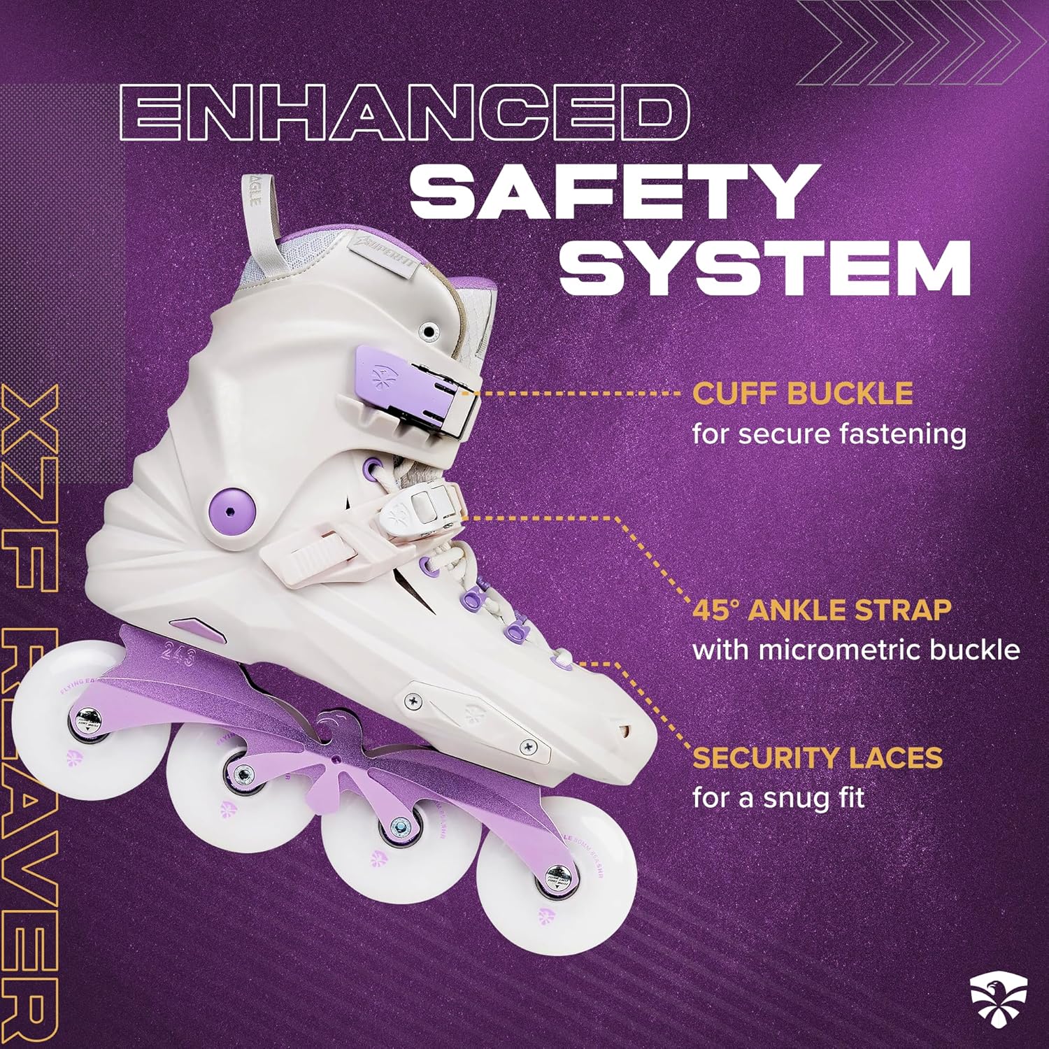 Flying Eagle X7F Reaver Adult Inline Skates Urban Professional, Roller Skate Adults, Outdoor Inline Roller Skates Shoes, in line Speed Rollerblading Skating Shoes for Men and Women