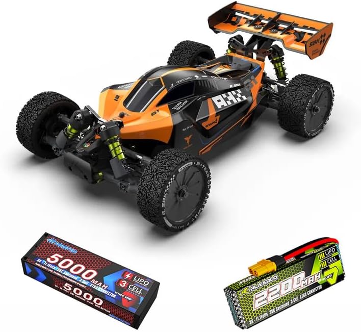 CROBOLL RLAARLO 1:10 Brushless RC Buggy and RD10008 3S 30C 5000mAh Rechargeable Li-Po Battery