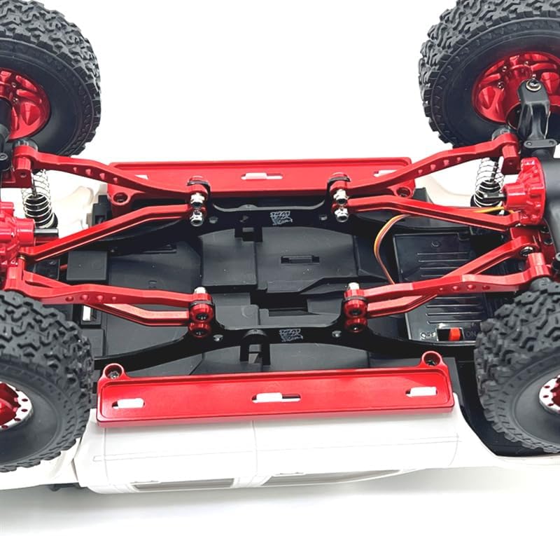 for WPL C64 C64-1 Metal Front and Rear Axle Chassis Link Rod Pull Rod Mount Side Pedal Tire Set 1/16 RC Car Upgrade Parts(Silver)