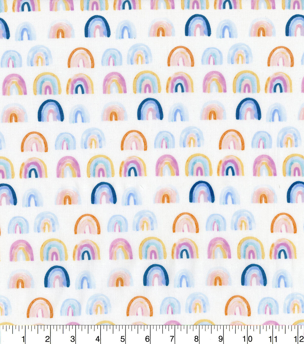 Hi Fashion Summer Lovin Rainbows Premium Cotton Fabric