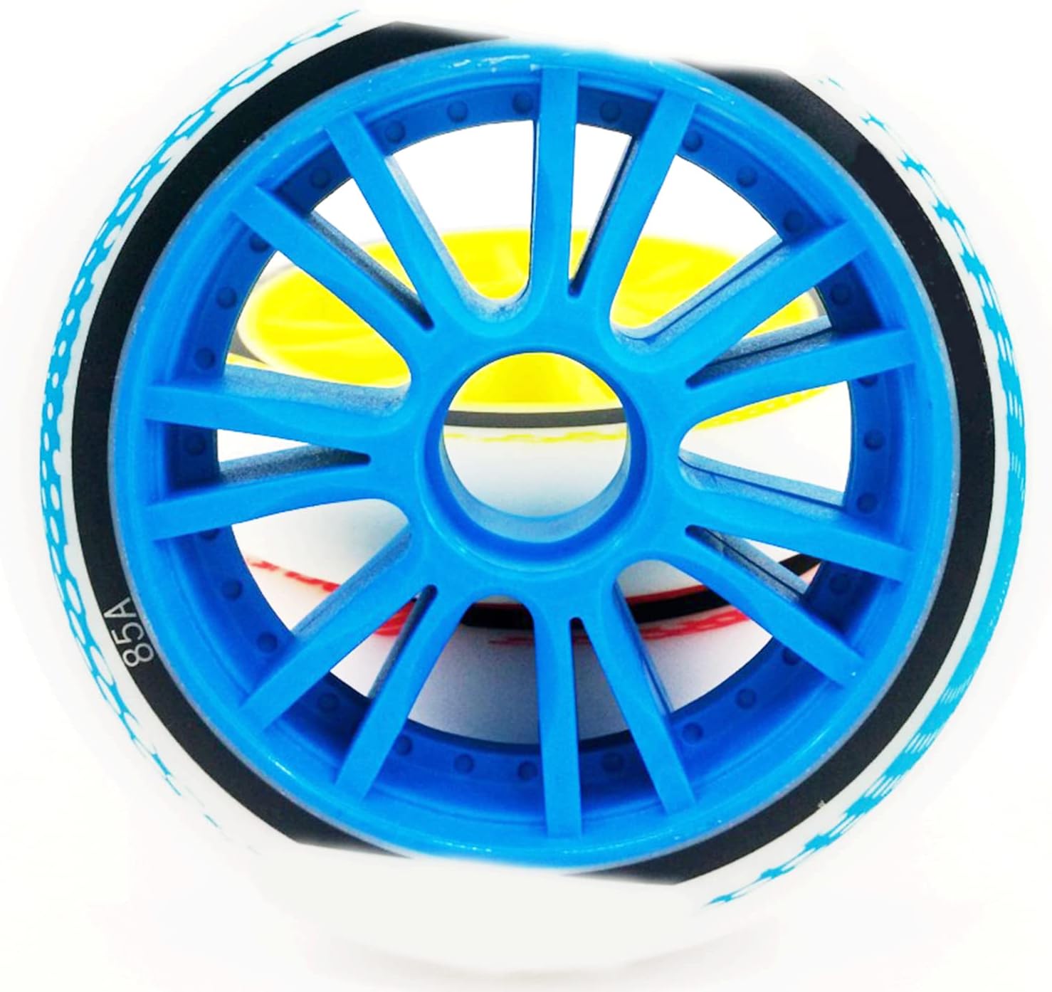 Inline Skate Wheels for Outdoor Indoor 85A Inline Hockey Replacement Wheels Low Noise Wear-Resistant PU Wheels 100mm 110mm