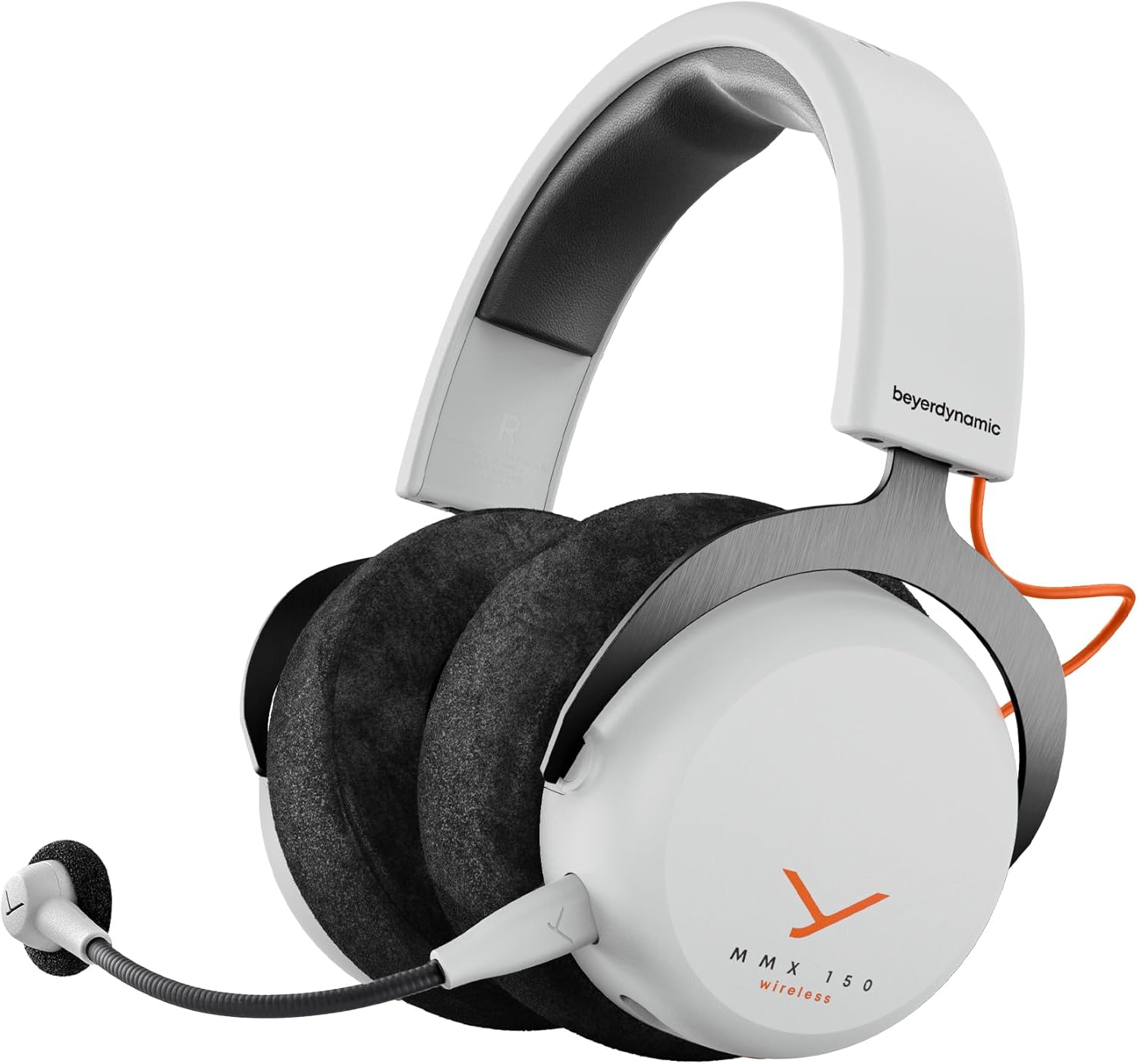 beyerdynamic MMX 150 Wireless Gaming Headset in Arctic White with Sound Personalization and Velour Ear Pads with 50 Hours of Battery Life and Sound Personalisation via app