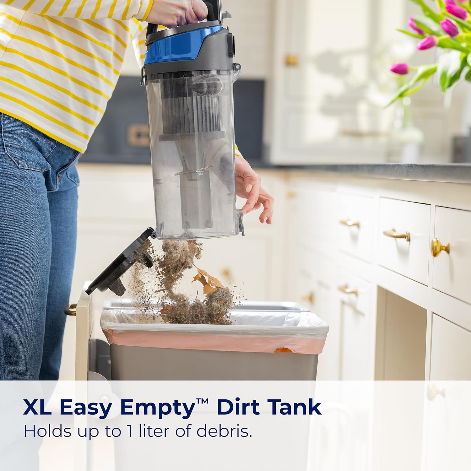 Bissell CleanView Swivel Vacuum with Triple Action Brush Roll, Swivel Steering, Extension Wand, Easy-Empty Dirt Tank, Multi-Cyclonic Suction System, New 2024 Model