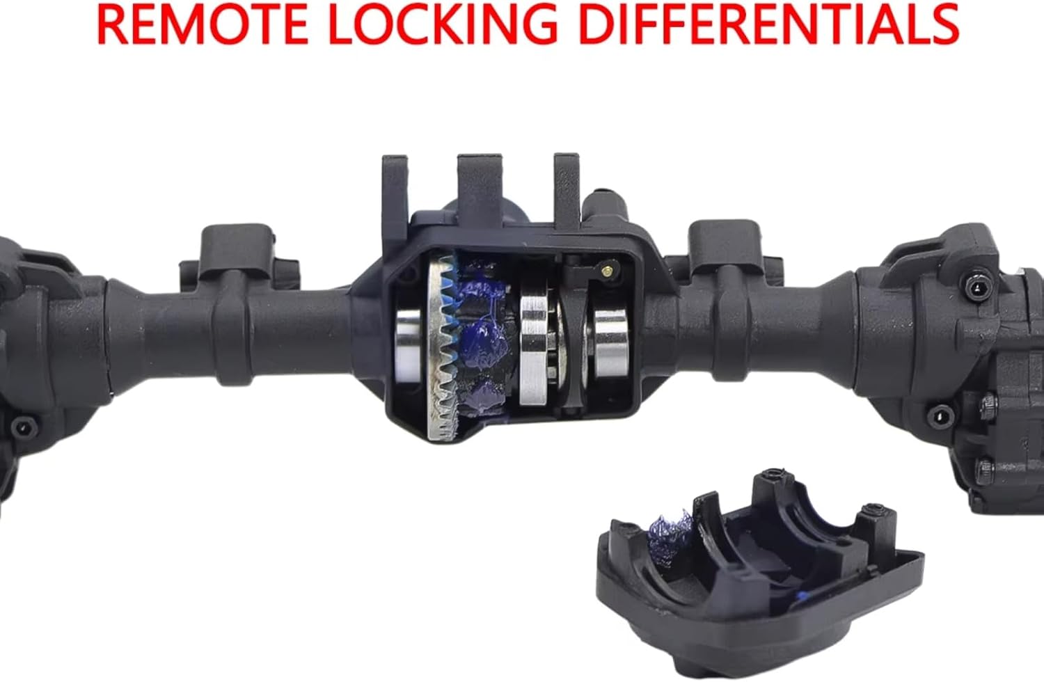 Compatible with TRX4 1/10 RC Crawler Car Upgrades Parts Front and Middle and Rear Axle Complete Portal Axles Set RC Front and Rear Axle(1Set)