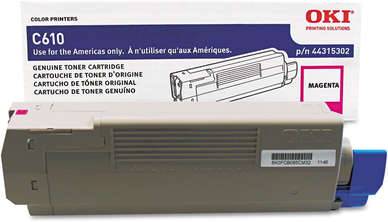 Okidata 44315302 OKI - Magenta - Original - Toner Cartridge - for C610cdn, 610dm, 610dn, 610dtn, 610n