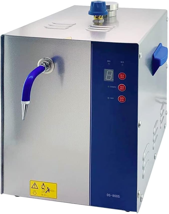 LABFENG Jewelry Steam Cleaner 2600w Jewelry Cleaner Machine Jewelry Steamer Gem Washer Equipment For Cleaning Diamond/Silver/Gold,Adjustable Pressure,165℃,Extended Steam Gun,Automatic Filling