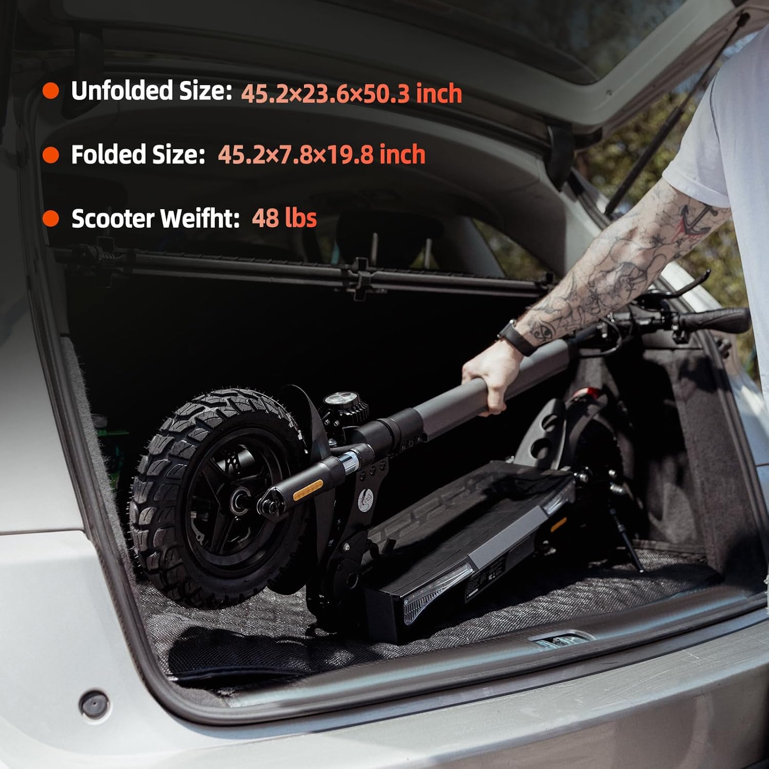 Electric Scooter, 500W/1000W/1500W Peak Powerful Motor, 18/25/28 Top MPH, 23/28 Miles Range, 8.5