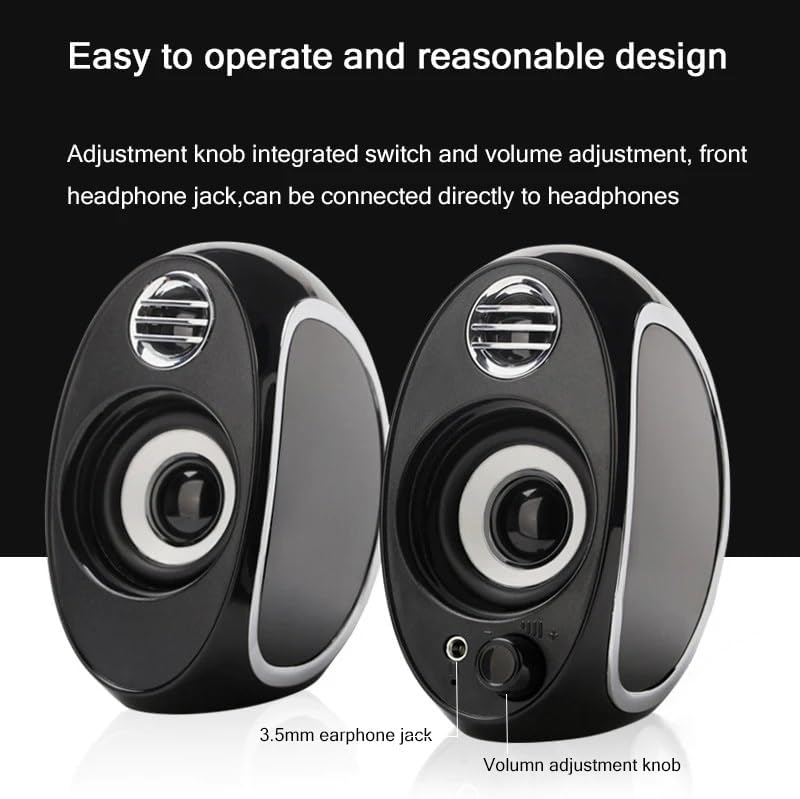 Bass Wired Computer Speakers High Power for Laptop Desktop Phone Portable Multimedia Loudspeaker