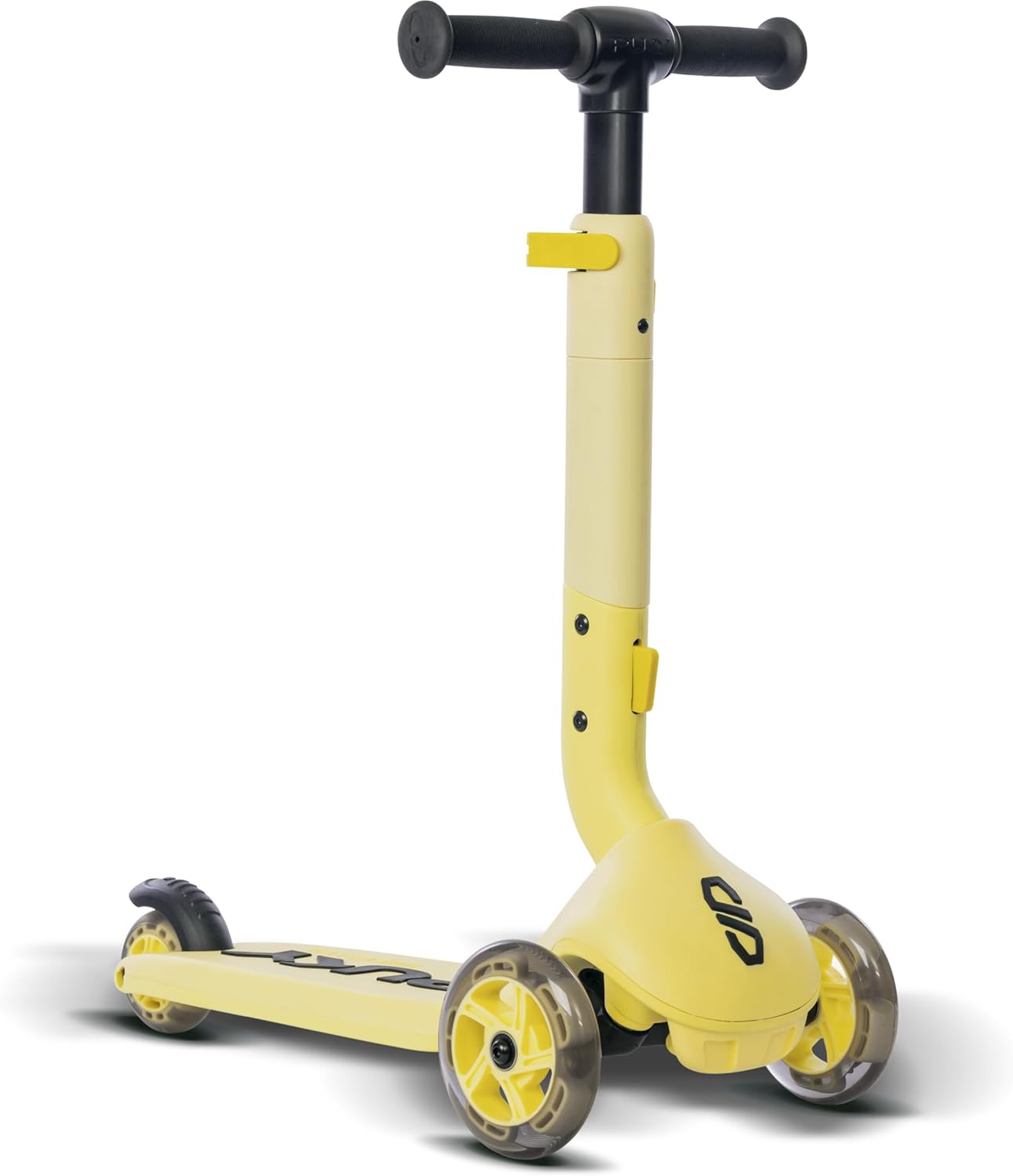 PUKY Push scooter for children aged 2 years and up, height-adjustable handlebar, foldable and compact, extra wide tyres for extra safety, light up wheels, ideal for adventurers and