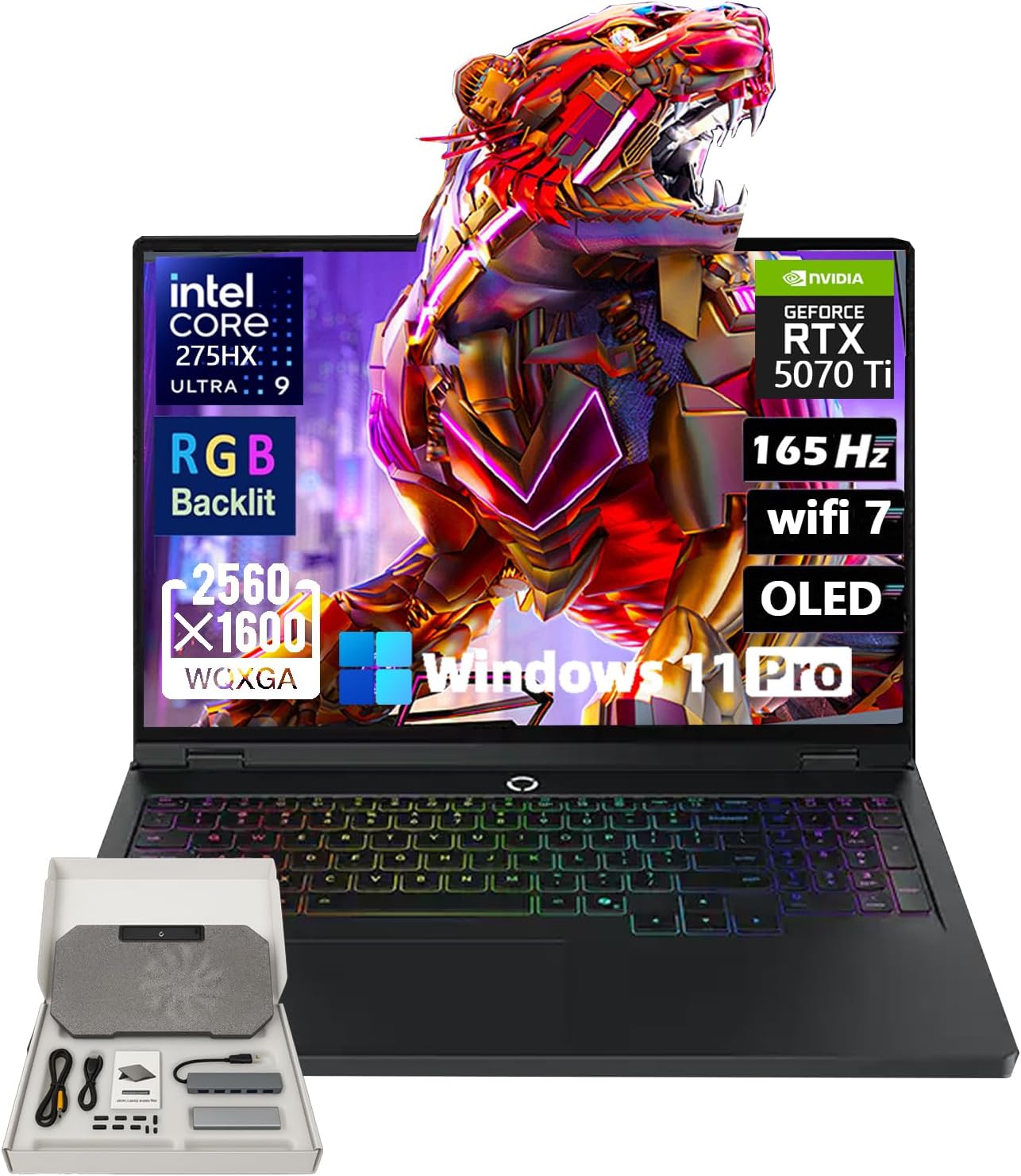 Lenovo Legion Pro 5i Gen 10 Gaming Laptop - NVIDIA GeForce RTX 5070 Ti, Intel Core Ultra 9 275HX, 16.0