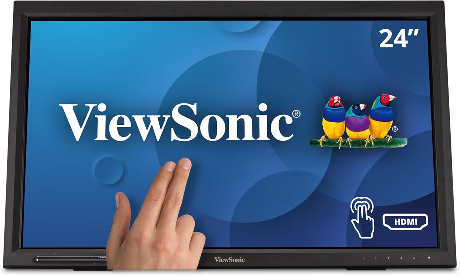 ViewSonic TD2423D 24 Inch 1080p 10-Point Multi IR Touch Screen Monitor with Eye Care HDMI, VGA, USB Hub and DisplayPort
