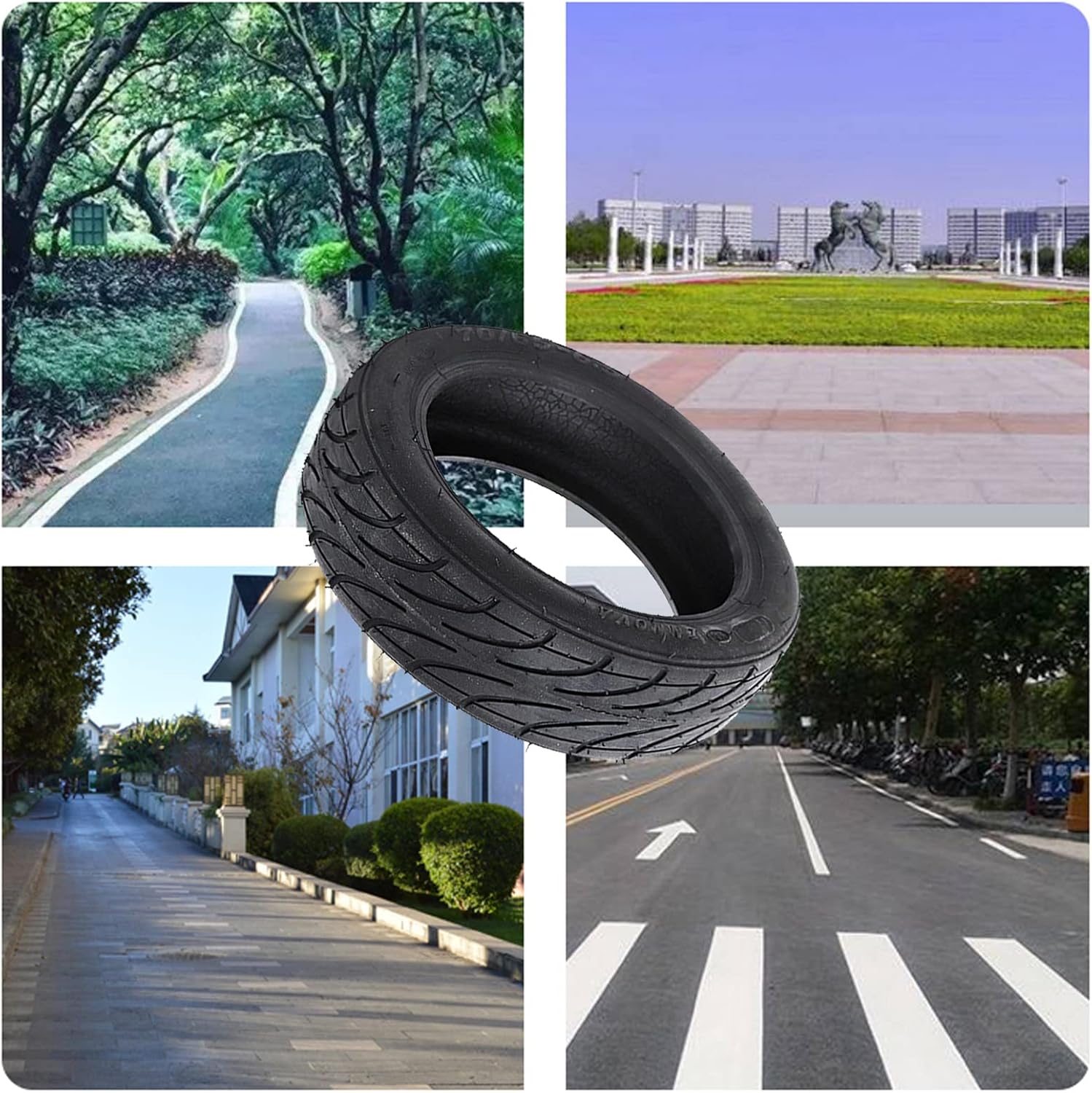 E-Scooter Tire, Explosion Proof Tire, Scooter Replacement Tires, Rubber Electric Scooter Wheel Tire, Thickened Vacuum Tire 70/65-6.5