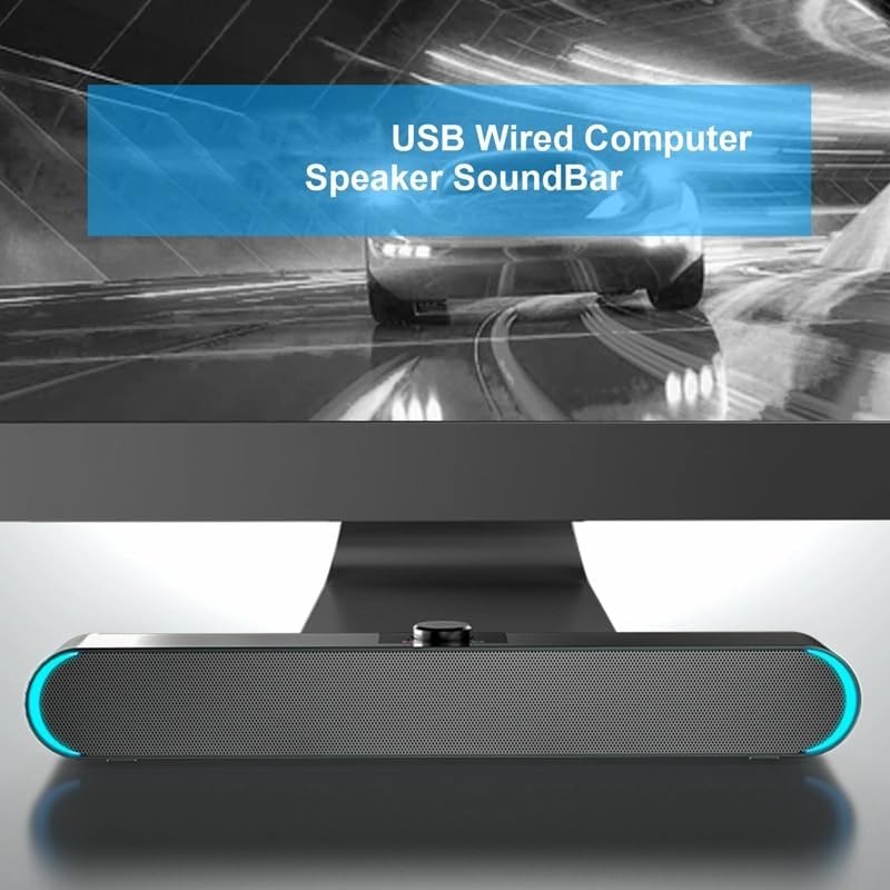 Wired Computer Speaker SoundBar Stereo Subwoofer Powerful Music Player Bass Surround Sound Box 3.5mm Audio