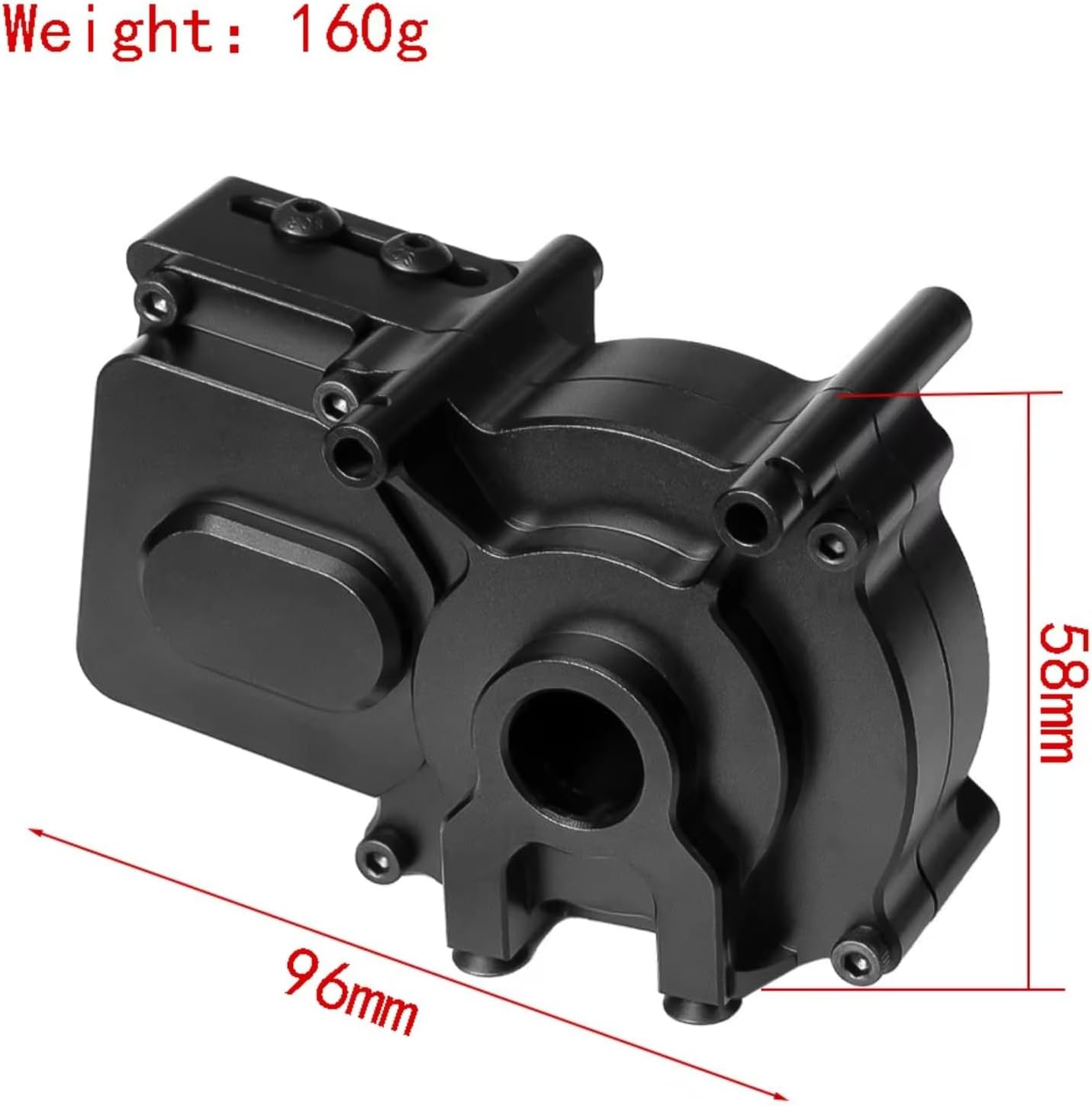 Rc Upgrade Spare For ARRMA 6S For KRATON For Outcast BIG For ROCK For Infraction For Mojave Fireteam 1/7 1/8 Metal Center Transmission Gearbox Upgrade Parts(Black)