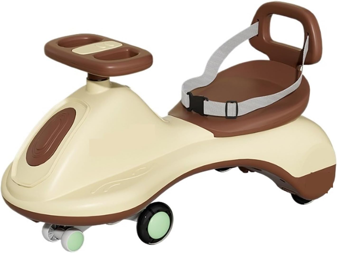 Wiggle Car for Kids Ride-on Toy with Storage Seat Silent Wheel Anti-Rollover, for Toddler Boys Girls(No Push Handle)