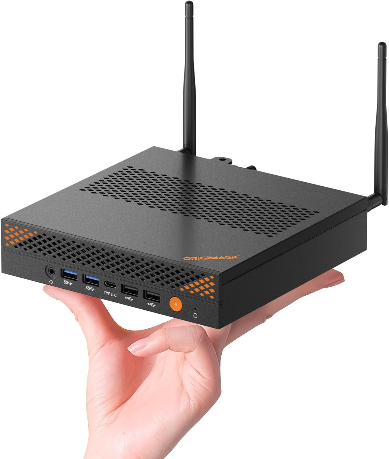 A2 Mini PC Workstation, Intel Core i9 13900HK(14C/20T, Up to 5.4GHz) Mini Desktop Computers 32GB DDR5 RAM 1TB SSD, Dual LAN, 9X USB Ports, VGA Ports, Quad Display, WiFi 6, BT 5.2