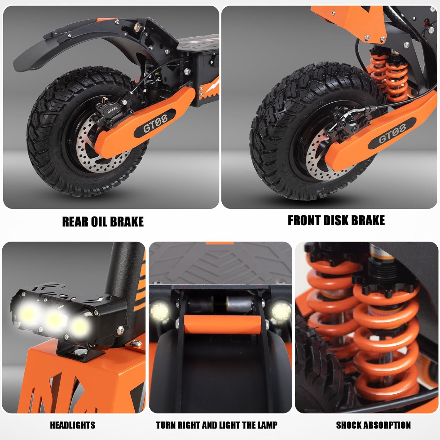 Electric Scooter Adults,5600W Dual Motor Commuter Scooter Up to 46MPH & 43 Miles Range,Dual Brake System and Shock Absorption,11