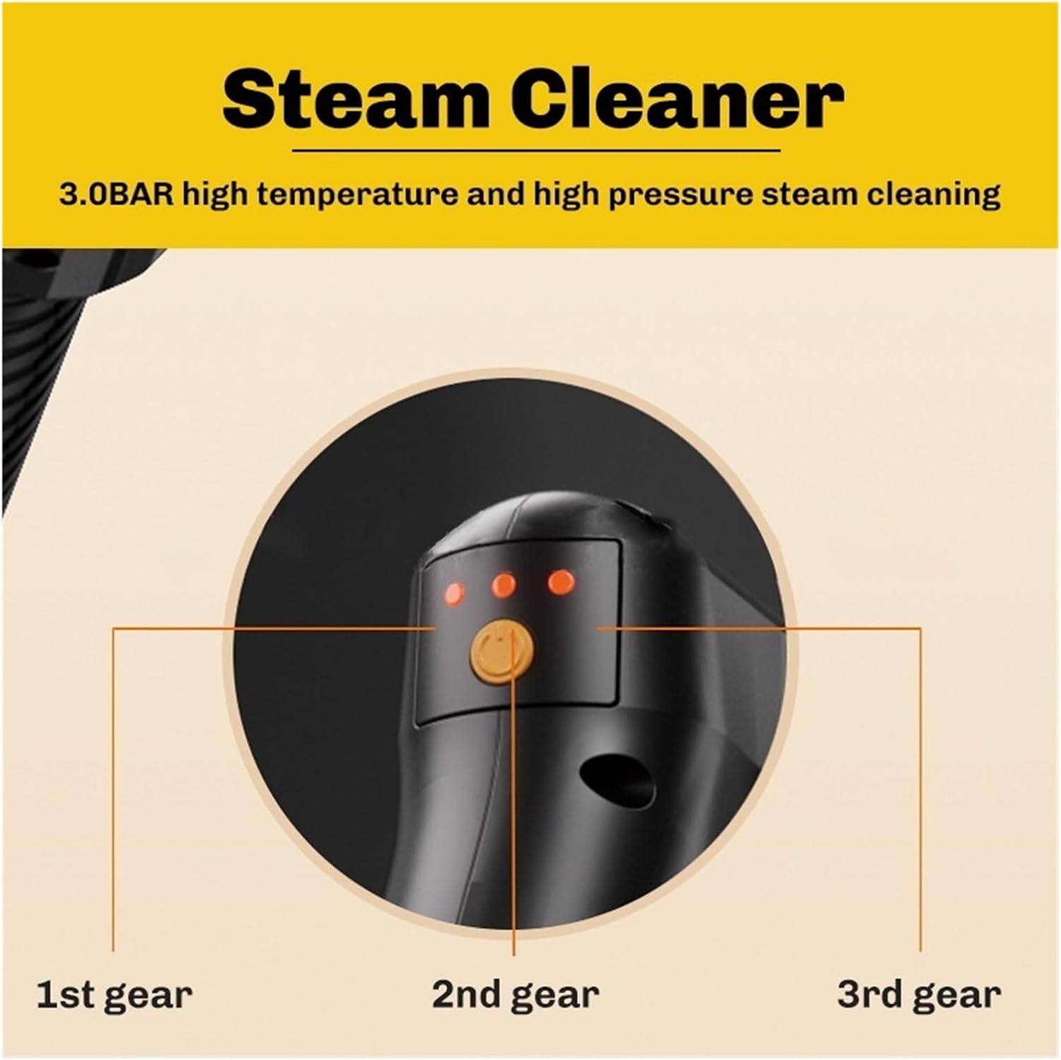 Handheld Multifunctional High-temperature Steam Cleaner Compatible With Car & Home(13,110 V)