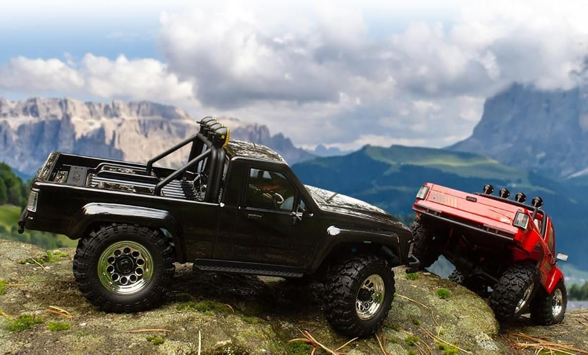 HPI Racing 160801 - Venture18 1985 Toyota Hilux 1/18 Crawler RTR, Red