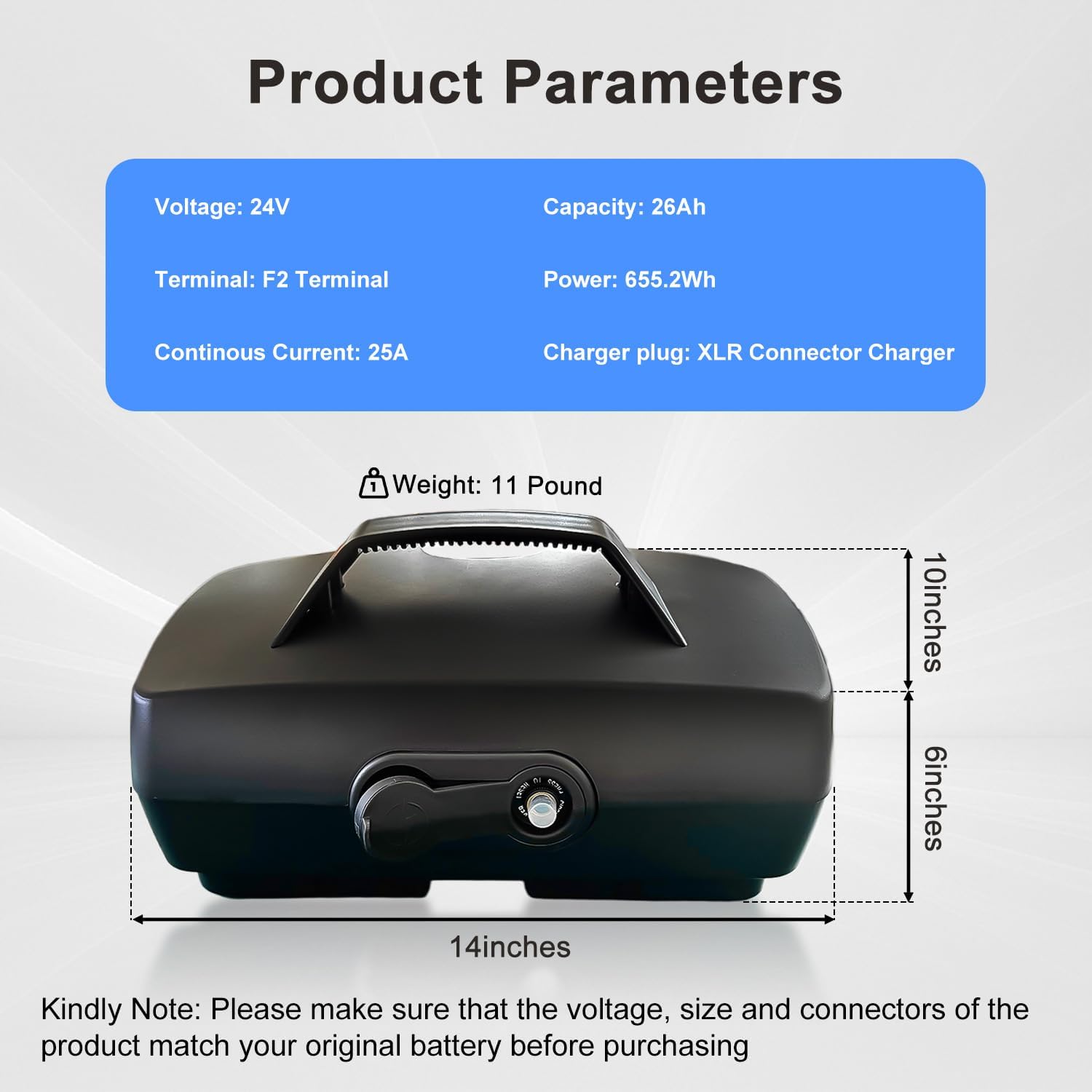25.2V 26Ah Lithium Battery Pack Compatible for Pride Go-Go Elite Traveller Scooters, Model SC40E, SC44E